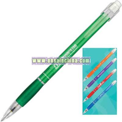 Refillable pencil with grip section