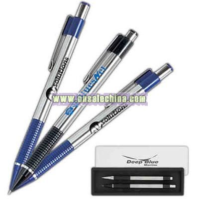 Slim style stainless steel mechanical pencil