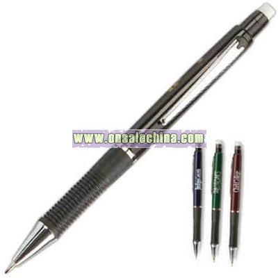 Mechanical pencil with comfortable rubber grip