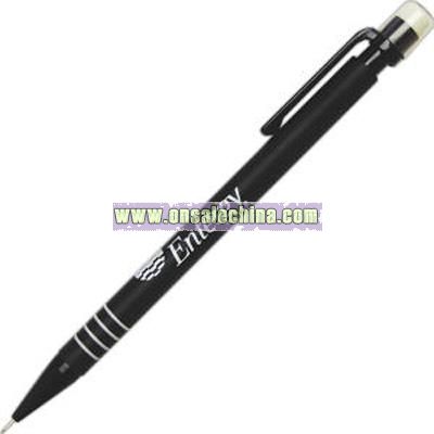Rubber coated mechanical pencil