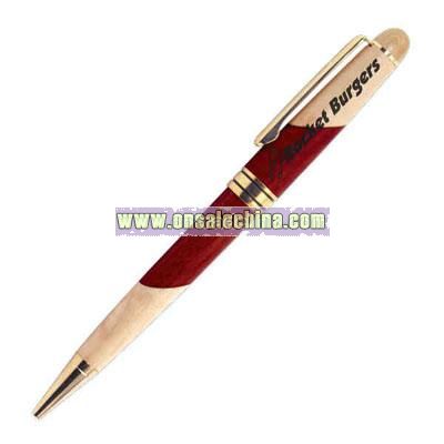 multi color wood ballpoint pen