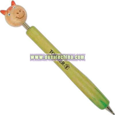Horse - Eco-friendly wooden ballpoint pen with display top
