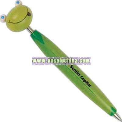 Frog - Eco-friendly wooden ballpoint pen with display top