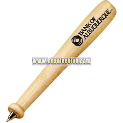 Wooden ballpoint pen with sport shape.