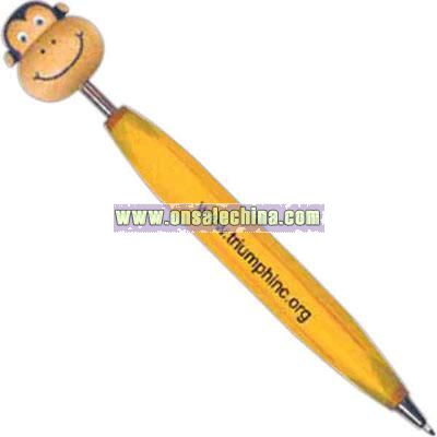 Monkey - Eco-friendly wooden ballpoint pen with display top