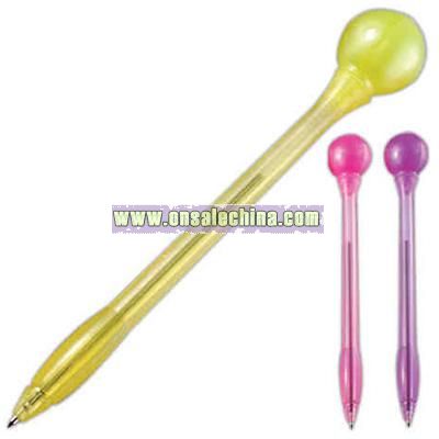 Lollipop Pen - Purple - Light up ballpoint pen with ball top