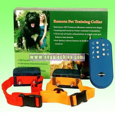 Remote Pet Training Collar (Three Dog Or Five Dog)
