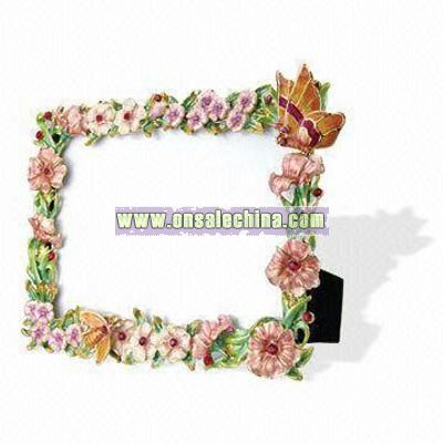 Metal Photo Frame with Antique Plating