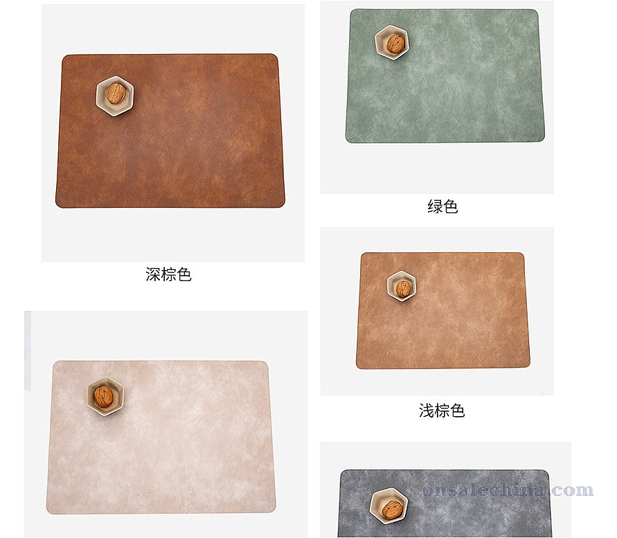 Leather placemats