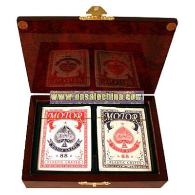 Wooden Playing Card Set