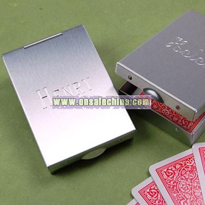 Aluminium Box Playing Card Set