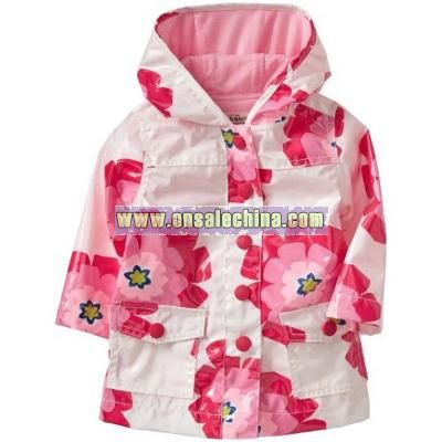 Toddler Girl Boot on Old Navy Floral Raincoats For Baby