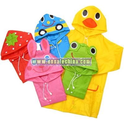 LINDA Children's cartoon animals raincoat poncho