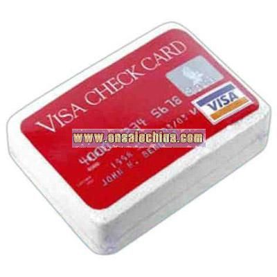 Credit Card Shaped compressed sports towel