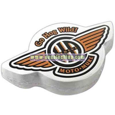Wing logo shaped compressed t-shirt