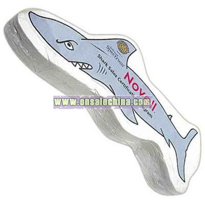 Jet airplane or shark shaped compressed t-shirt