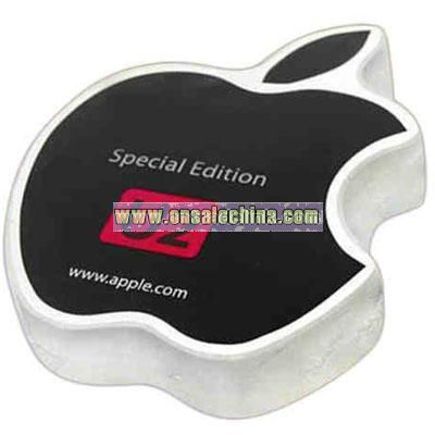 Apple with bite shaped compressed t-shirt