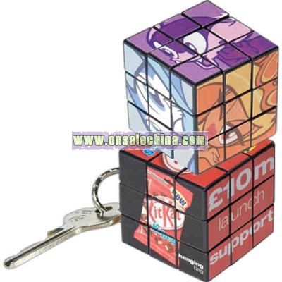 Custom mini puzzle cube key holder
