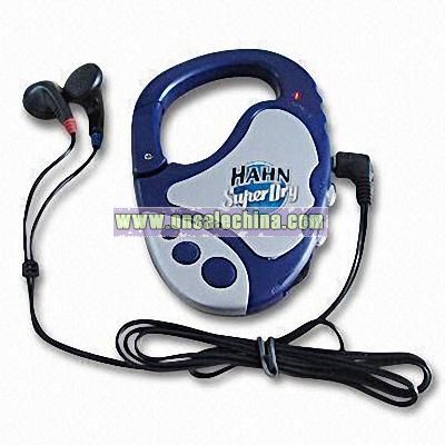 FM Automatic Scan Radio with Carabiner