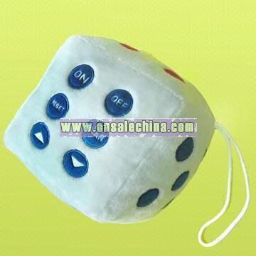 Novelty Plush and Stuffed FM Scan Radio in Dice Design