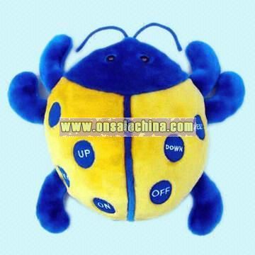 Plush and Stuffed Toy Beetle Pillow/Cushion A FM Scan Radio
