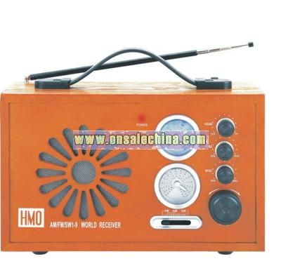Professional Wooden Multi-Bands Portable Radio