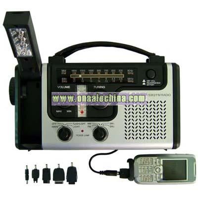 Crank Radio with Flashlight