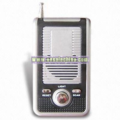 Promotional Novelty Portable Radio with LED Light and Speaker