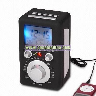 Desktop Radio with Speaker and Time Control Function