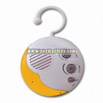 Shower Radio with Detachable Hook
