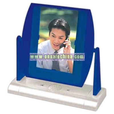 Auto scan FM radio with photo frame and mirror