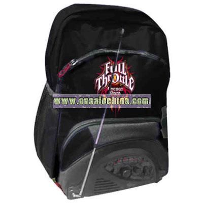 Radio Laptop Backpack Cooler Bag