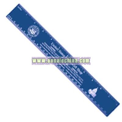 Recycled colored twelve inch promotional ruler