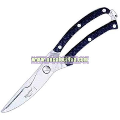 Poultry shears with designed handle