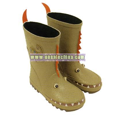 Children's Dinosaur Rain Boots