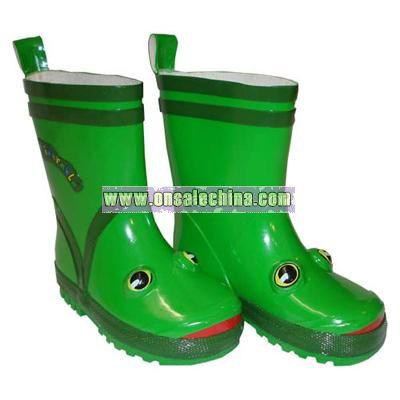 Children's Frog Rain Boots