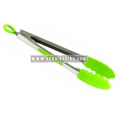 Stainless and Silicone Tongs