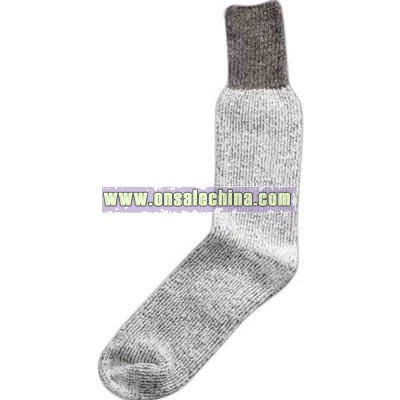 Huskie gray wool boot sock