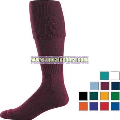 Adult knee-length technical socks