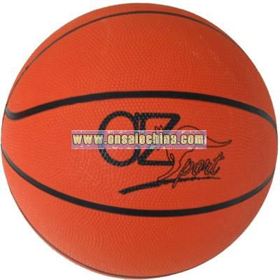 Rubber Basketball Size 7, Orange Color