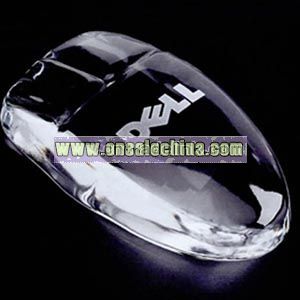Crystal mouse shape paperweight