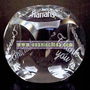 optical crystal paperweight