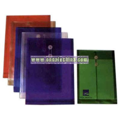Translucent top open poly envelope document