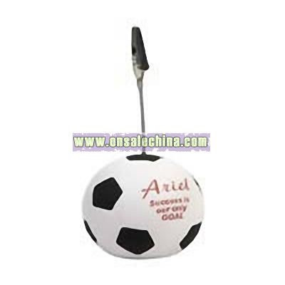 Soccer Memo Holder Stress Ball
