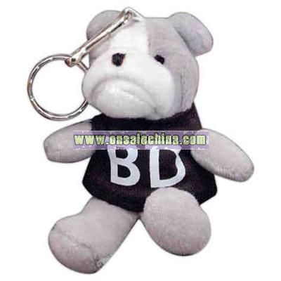 Bulldog shape stuffed animal with Key chain