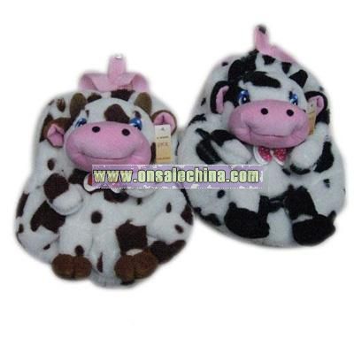 Cow Shaped Plush Backpack