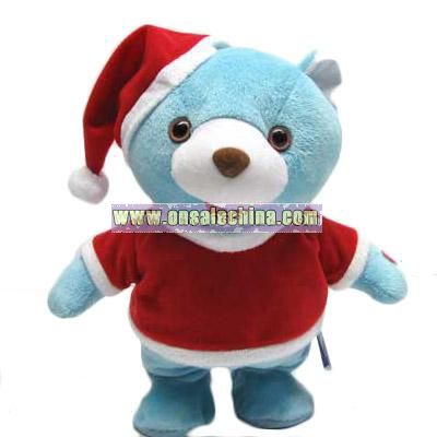 Christmas Move with Music Stuffed Bear