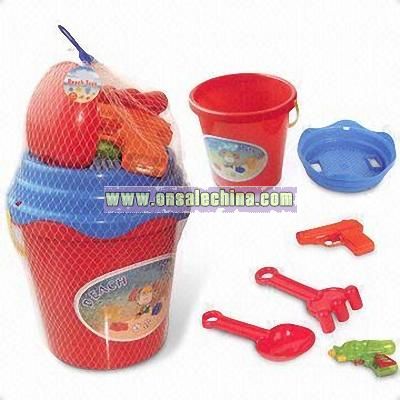 Plastic Bucket Toy Set