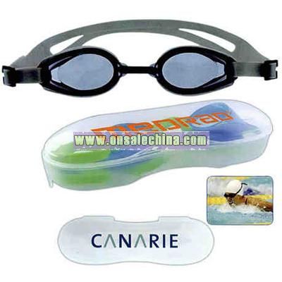 Adult silicon swimming goggles