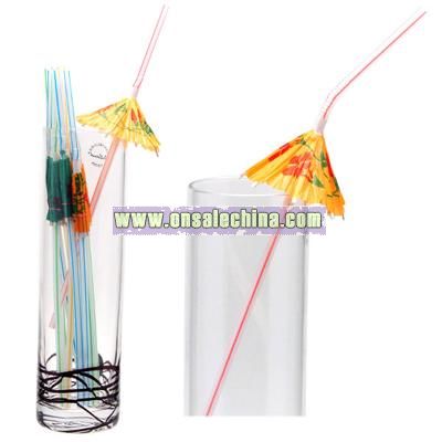 Paper Parasol Umbrella Straws
